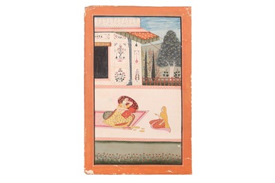 Lot 591 - A LADY AND HER ATTENDANT