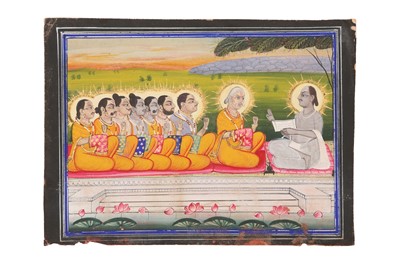 Lot 293 - A SPIRITUAL GATHERING WITH AN INDIAN SADHU