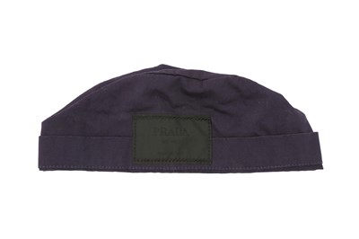 Lot 183 - Prada Navy Cotton Skull Cap - Size S