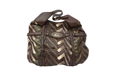 Lot 254 - λ Gucci Brown Python 85th Anniversary Hobo Bag