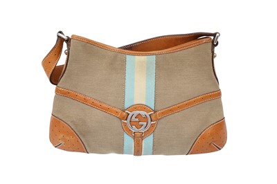 Lot 353 - Gucci Tan GG Logo Shoulder Bag