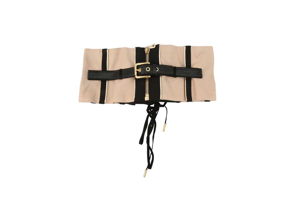 Lot 44 - Dolce & Gabbana Blush Pink Corset Waist Belt - Size 44