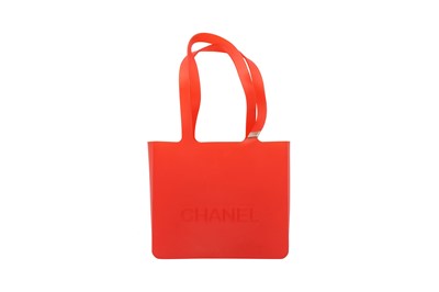 Lot 4 - Chanel Red Logo Jelly Mini Tote