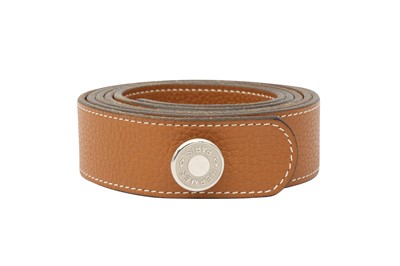 Lot 357 - Hermes Tan Togo Sellier Belt - Size 95