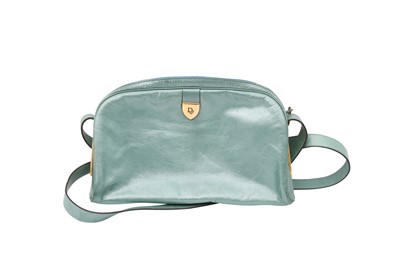 Lot 132 - Christian Dior Turquoise Mini Crossbody Bag