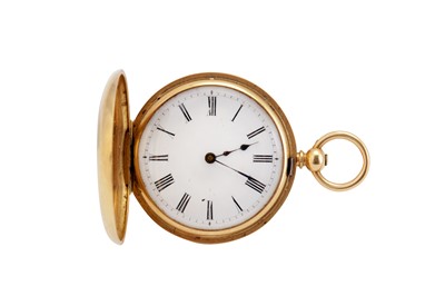 Lot 317 - HALF HUNTER POCKET WATCH.