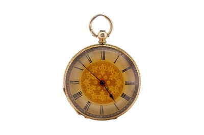 Lot 319 - OPEN FACE POCKET WATCH.
