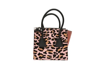 Lot 43 - Prada Pink Leopard Print Mini Tote