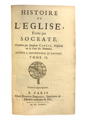 Lot 10 - Thomas Eyre Inner Library.- Cousin (Louis, trans.