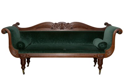 Lot 51 - A WILLIAM IV MAHOGANY SOFA, CIRCA 1830s