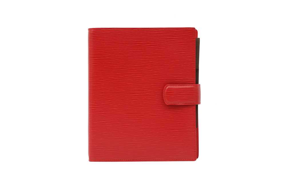 Lot 17 - Louis Vuttion Red Epi Agenda GM