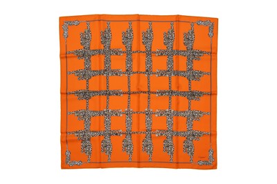 Lot 236 - Cartier 'la Panthere Royale' Silk Print Scarf
