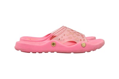 Lot 61 - Louis Vuitton Pink Monogram Jelly Slides - Size 37