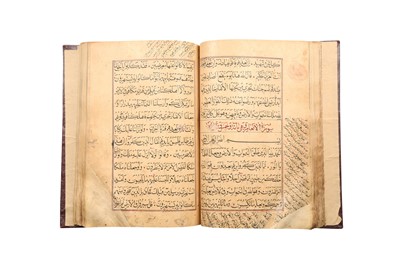 Lot 656 - A COLLECTION OF FIVE INCOMPLETE QUR'ANS