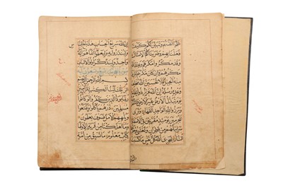 Lot 656 - A COLLECTION OF FIVE INCOMPLETE QUR'ANS
