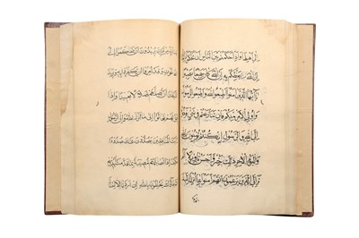 Lot 656 - A COLLECTION OF FIVE INCOMPLETE QUR'ANS