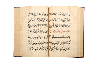 Lot 656 - A COLLECTION OF FIVE INCOMPLETE QUR'ANS