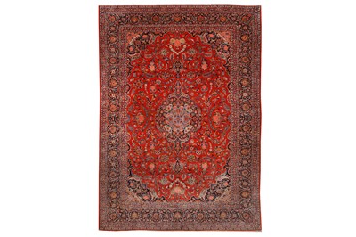 Lot 100 - A FINE KASHAN CARPET, CENTRAL PERSIA