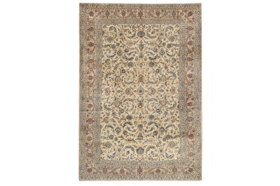 Lot 56 - A FINE KASHAN CARPET, CENTRAL PERSIA