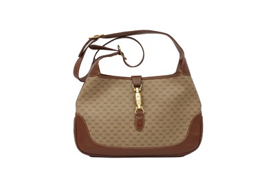 Lot 252 - Gucci Brown Monogram Jackie Bag