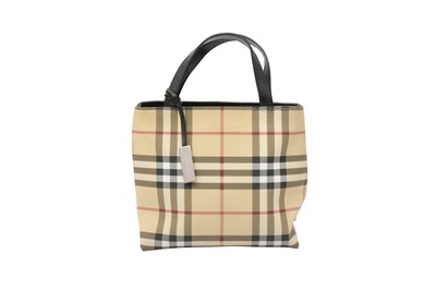 Lot 297 - Burberry Beige Nova Check Mini Tote