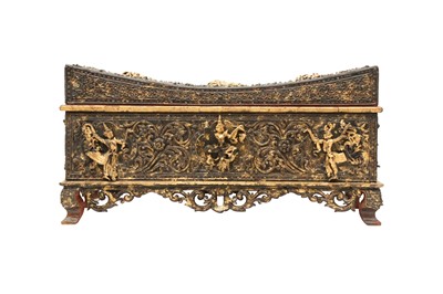 Lot 806 - A BURMESE GILT-LACQUER CHEST.