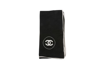 Lot 499 - Chanel Black Cashmere CC Logo Scarf