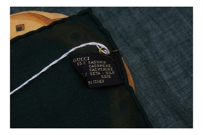 Lot 22 - Gucci Cashmere Horsebit Logo Scarf