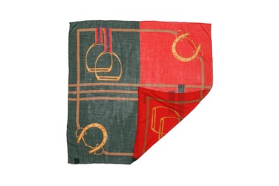 Lot 22 - Gucci Cashmere Horsebit Logo Scarf