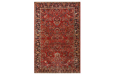 Lot 80 - A FINE SAROUK RUG, WEST PERSIA