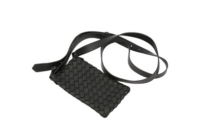 Lot 551 - Bottega Veneta Nero Intrecciato Wearable Pouch