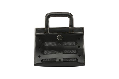 Lot 528 - Fendi Black Mesh Cut Out Mini Tote