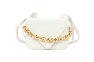 Lot 508 - Bottega Veneta White Mount Chain Envelope Bag