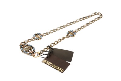 Lot 137 - Roberto Cavalli Monogram Crystal Chain Belt