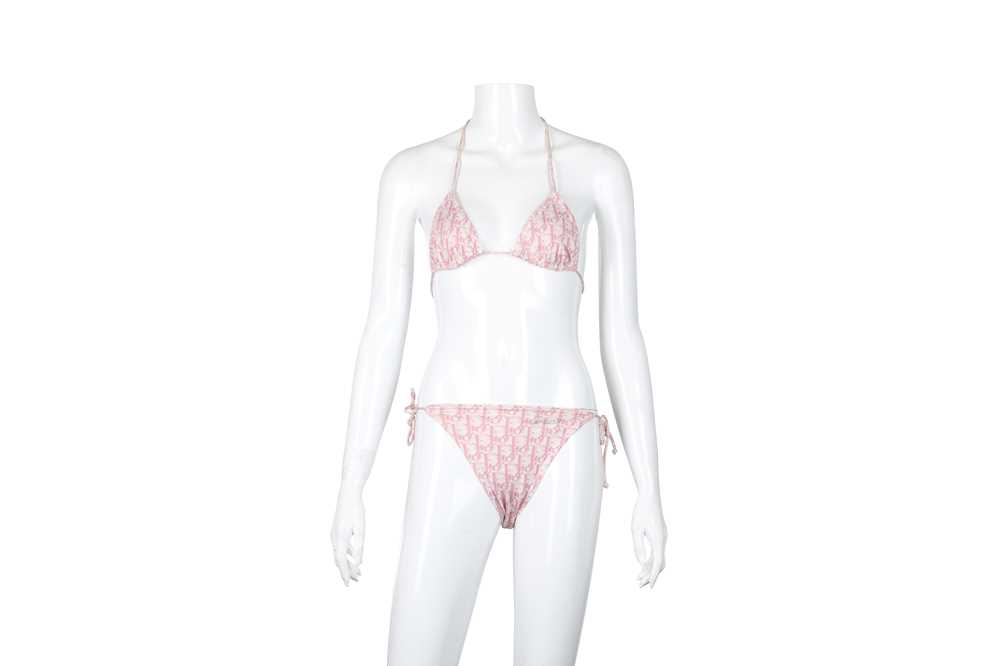 Lot 41 - Christian Dior Pink Oblique Bikini Set - Size S