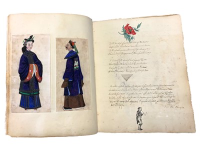 Lot 100 - Illustrated poetry album.