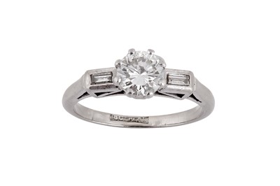 Lot 61 - A diamond three stone ring