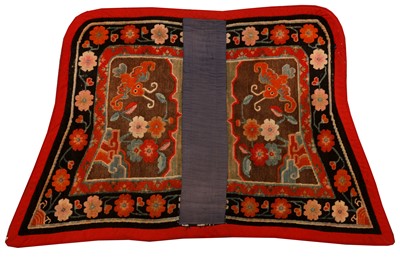 Lot 92 - AND TIBETAN SADDLE COVER
