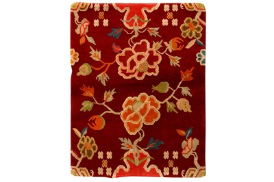 Lot 93 - AN ANTIQUE TIBETAN MAT