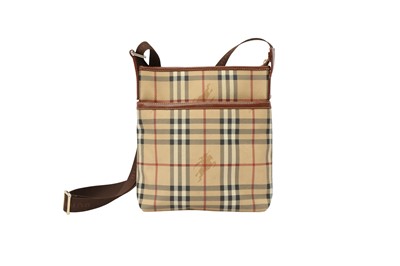 Lot 298 - Burberry Beige Nova Check Crossbody Bag