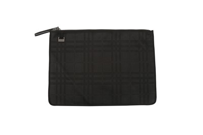 Lot 533 - Burberry Black Check Soft Document Holder
