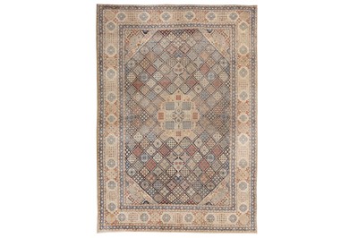 Lot 82 - A VERY FINE PART SILK NAIN CARPET, CENTRAL PERSIA