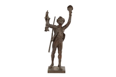 Lot 95 - MAURICE CONSTANT (FRENCH, 1875-1915) 'MON PREMIER LIÈVRE' (MY FIRST RABBIT)
