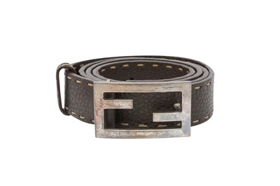 Lot 268 - Fendi Dark Brown Selleria FF Logo Belt - Size 95