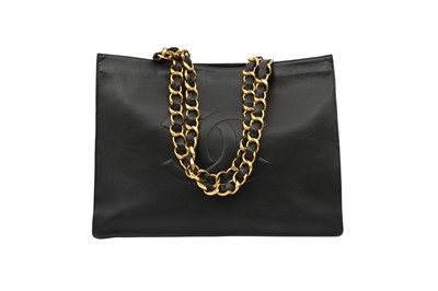 Lot 426 - Chanel Black Logo Shopping Tote