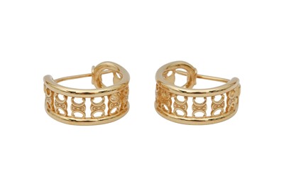 Lot 404 - Celine Maillon Triomphe Multi Hoop Pierced Earrings