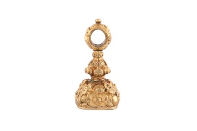 Lot 22 - A William IV / Victorian unmarked gold seal, circa 1840
