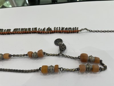 Lot 829 - A LARGE GROUP OF TIBETAN JEWELLERY AND METALWORK.
