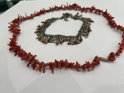 Lot 829 - A LARGE GROUP OF TIBETAN JEWELLERY AND METALWORK.