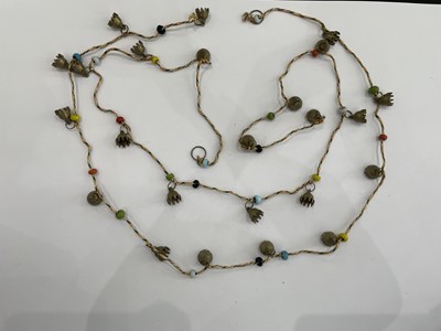 Lot 829 - A LARGE GROUP OF TIBETAN JEWELLERY AND METALWORK.